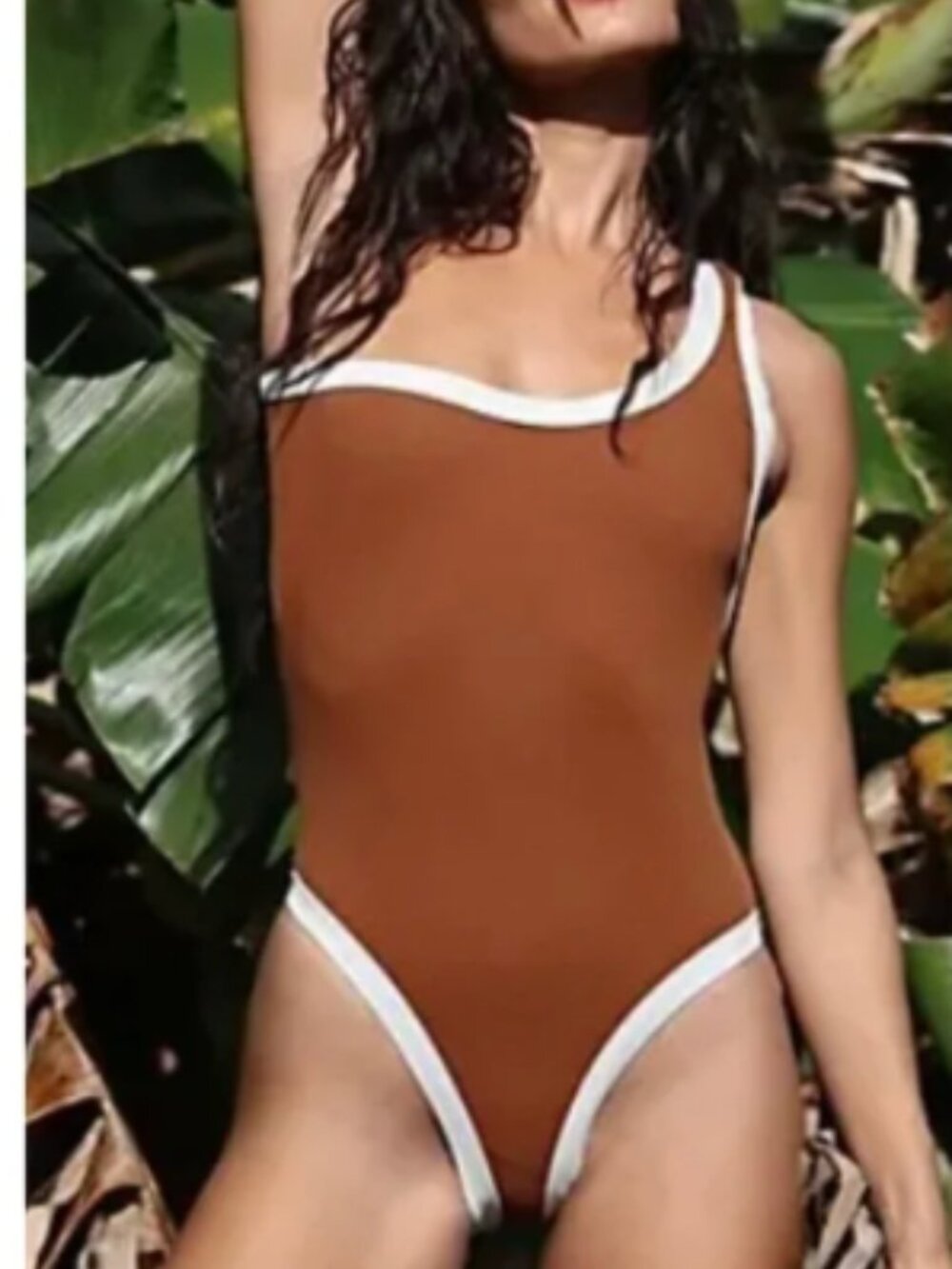 Free People x Kya Kelea Asymmetrical Reversible One-Piece in Tuscan Combo Size S